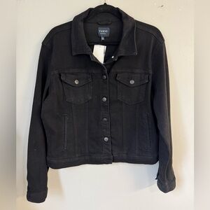 Curve Black Jean Jacket
